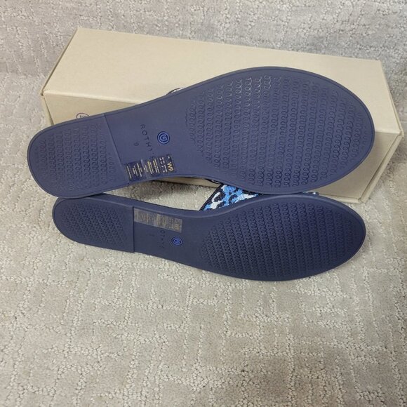 Rothy's The Slide Azure Camo Spot Slip On Sandals Women's Size US 8, 8.5 - Picture 8 of 10